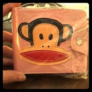 ✨2 for $12✨ NWT PAUL FRANK Pink Faux Leathr Wallet